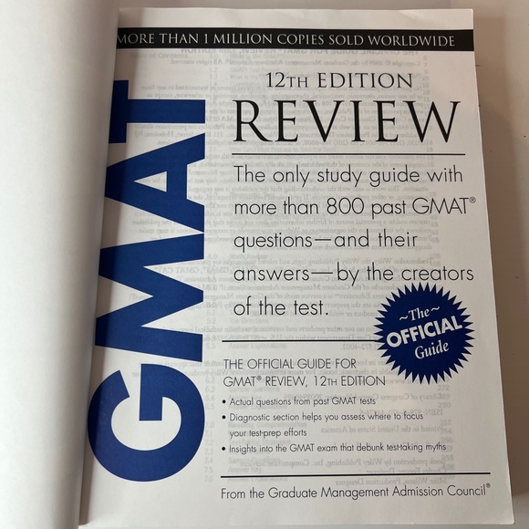 The Official Guide for GMAT Review, 12th Edition -‎ Paperback - GOOD - Picture 6 of 8